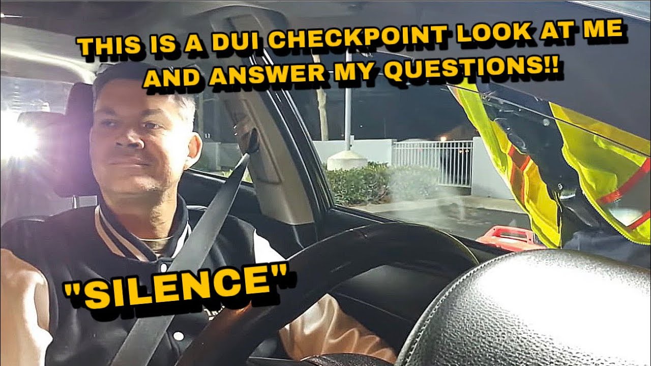 DUI Checkpoint Cop Didn’t Like He Wasn’t Answering Questions 