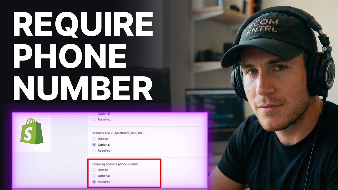 How To Require Phone Number At Checkout In Shopify (2026) | Checkout Settings
