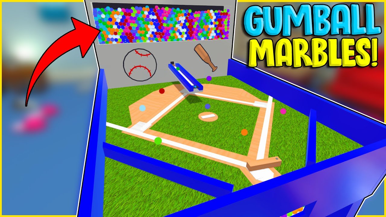 Making A Marble Gumball Baseball Machine - Marble World Gameplay
