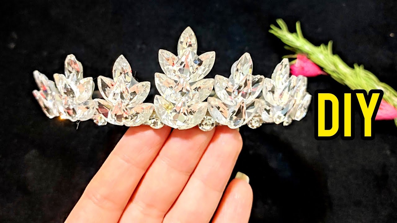 Diy easiest bridal crown _ tiara making for the beginners