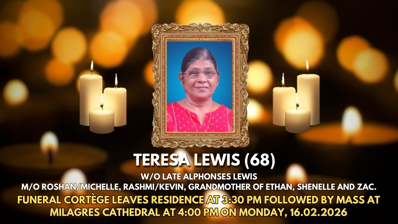 Final Journey of Teresa Lewis (68) | 16.02.2026 | Milagres Cathedral, Kallianpur