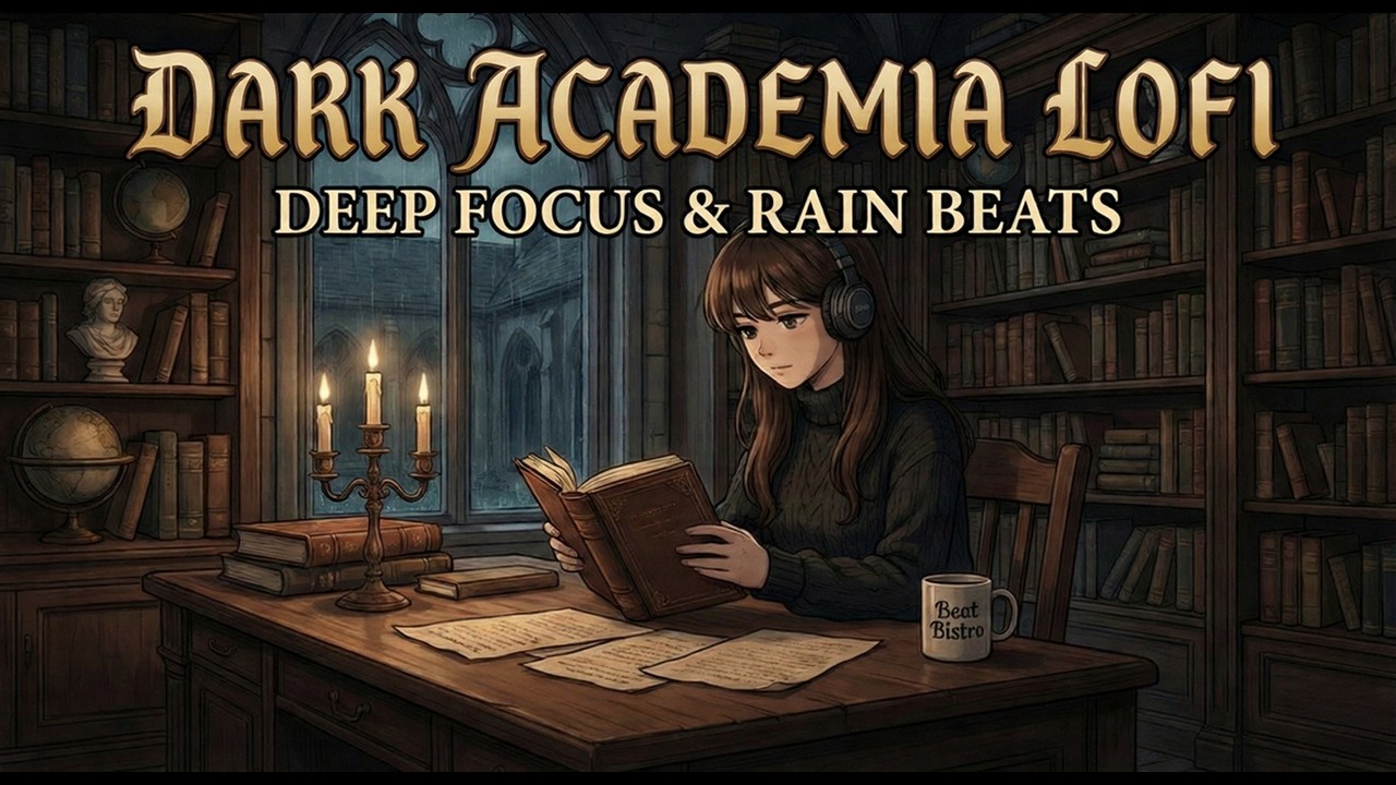 Lofi music | Dark Academia Lofi 📜 Deep Focus in an Old Library (Rain Ambience)