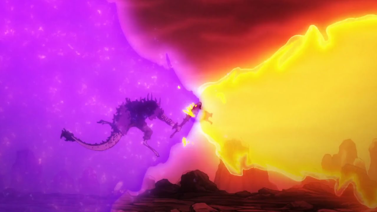 Luffy lands multiple hits on Kaido with Ryou Haki | Super Nova Attacks & Separates Big Mom and Kaido