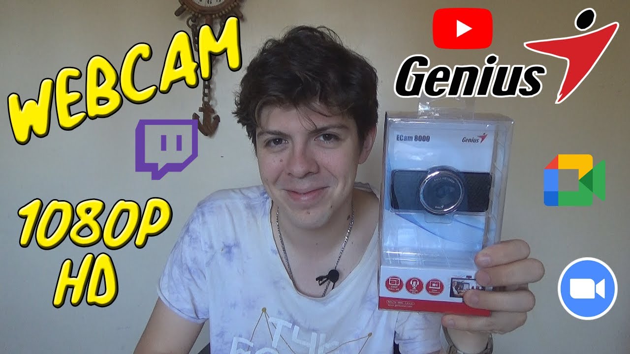WEBCAM GENIUS ECAM 8000 | Unboxing y test