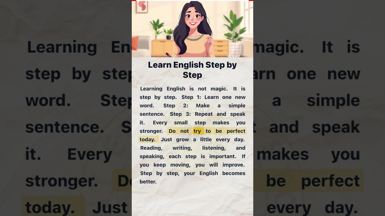 Learn English Step by Step | English Reading and Listening Practice #easyenglish #englishforbeginner