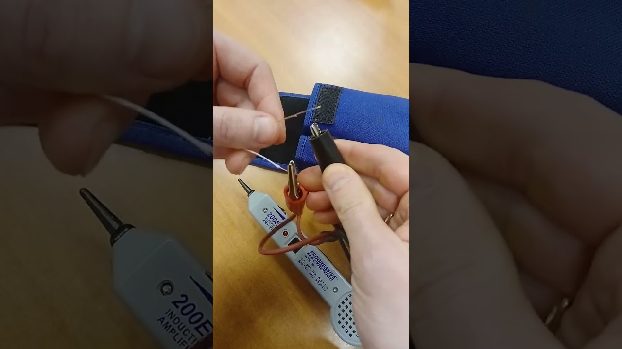Поиск нужной пары и индикация короткого замыкания с помощью индуктивного щупа 200EP