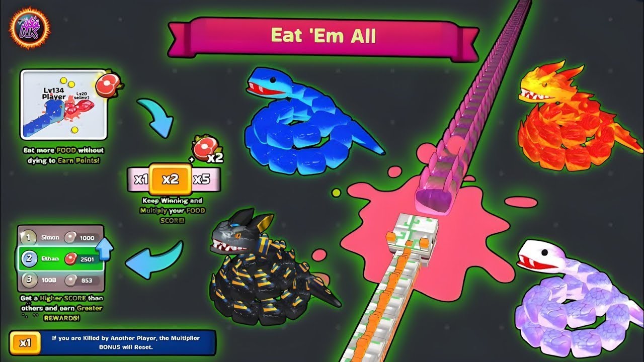SNAKE CLASH ! io 🐍 MAX LEVEL ! SNAKE CLASH ! io GAMEPLAY 🐍 BEST EPIC GAME 100%WIN #EP 92