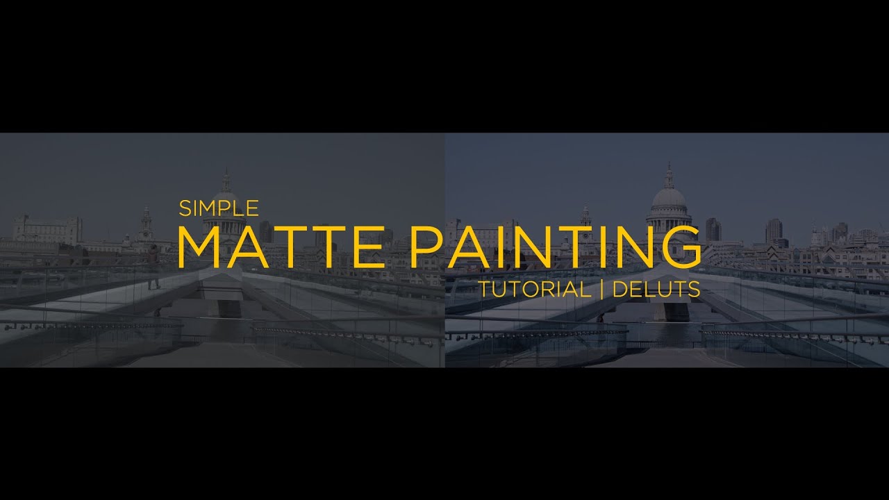 Simple Matte Painting Tutorial for Video | DELUTS