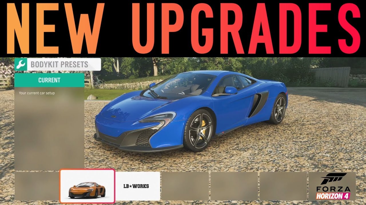 Forza Horizon 4 - NEW CAR CUSTOMIZATION GAMEPLAY + WIDEBODY MCLAREN 650S