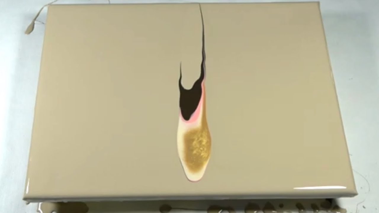 New Half Cup Technique  — Abstract Art – Acrylic Pouring — Easy