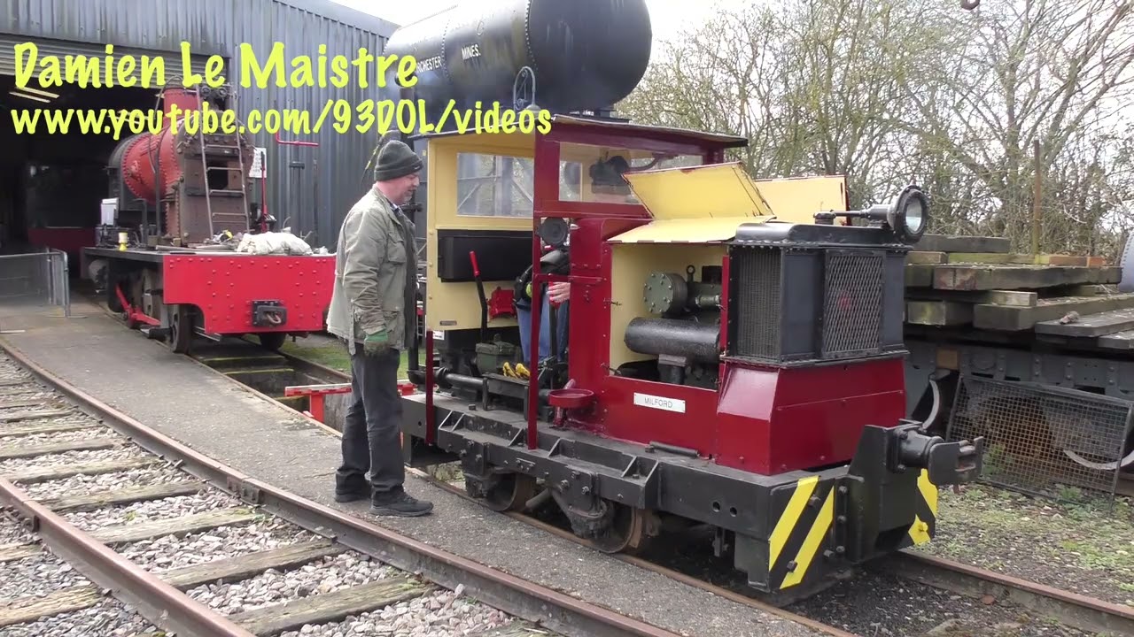 Me Driving Ruston & Hornsby Diesel 'Milford’ at Irchester Narrow Gauge Railway Museum 2nd April 2023