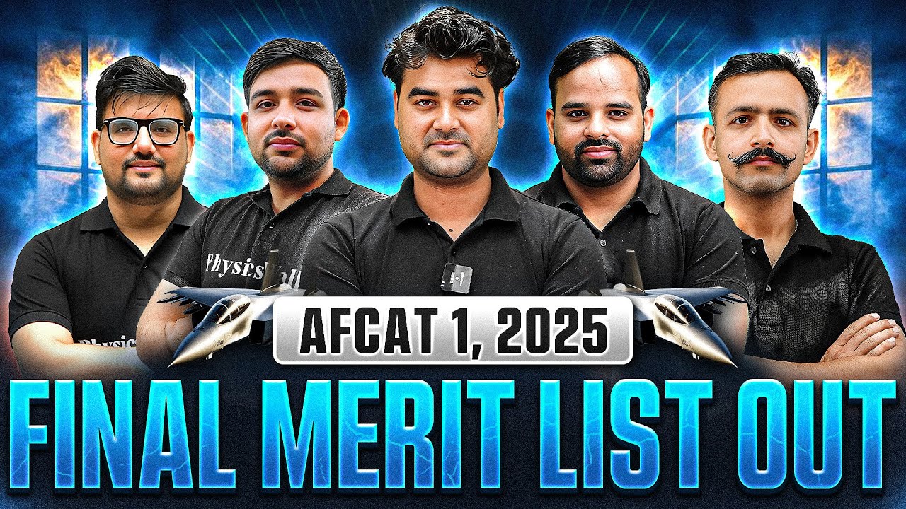 AFCAT 1 2025 Final Merit List OUT | Congratulations Future Air Warriors! Check Now! | Defence Wallah