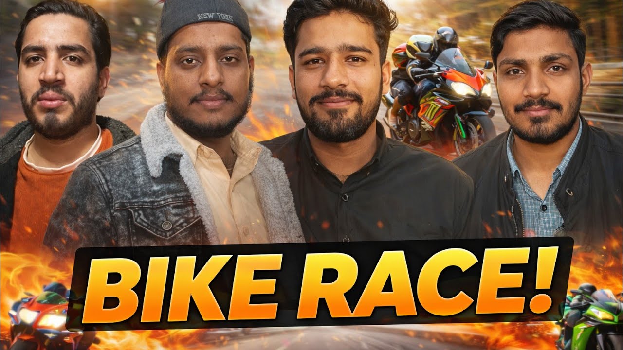 Friends Bike Race Fun 🏍️😂