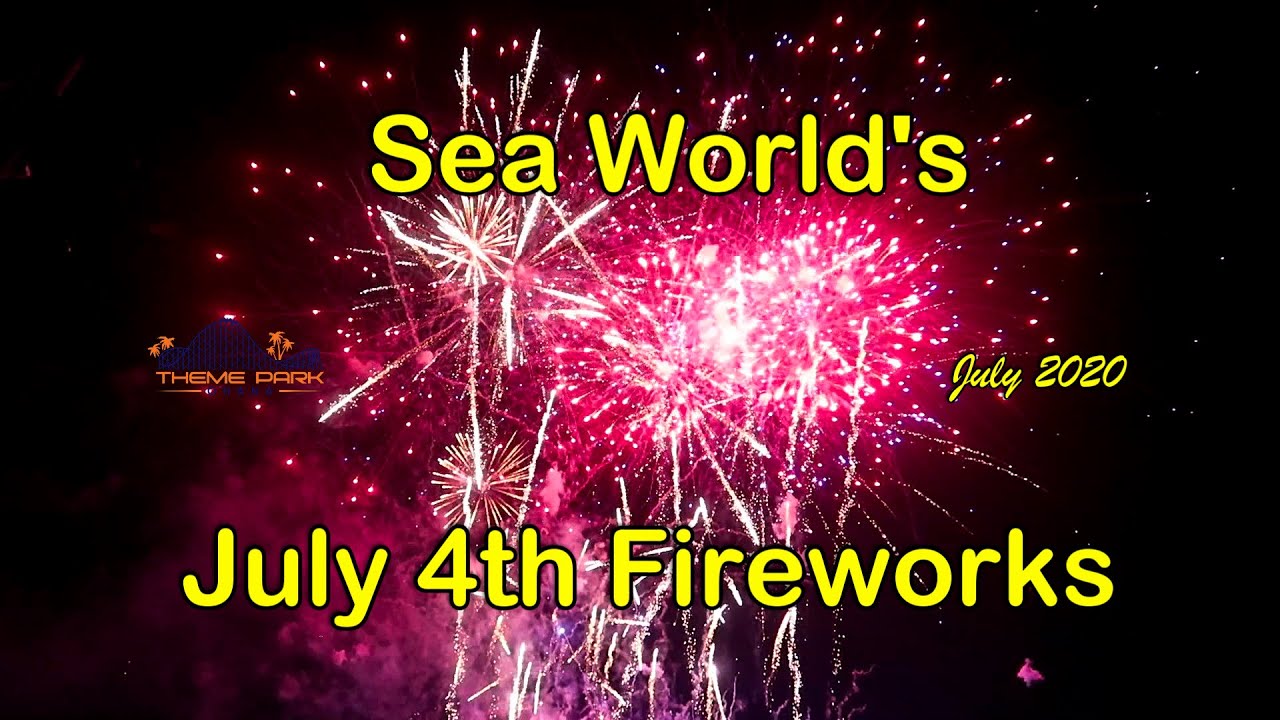 Sea World Orlando July 4th Fireworks Light up the night!