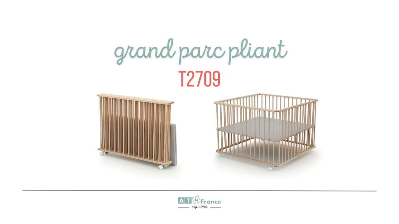 Guide de montage du grand parc pliant 2709 d'AT4 France : simple et rapide !