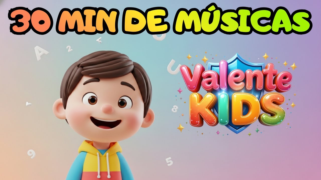 COMPILADO EDUCATIVO INFANTIL (30 MIN) 🎶 Vogais, Números, Rimas, Hábitos e Diversão | Valente Kids