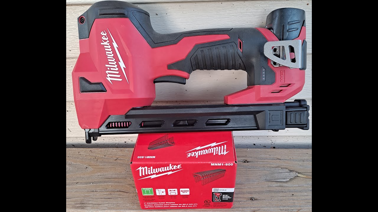 Milwaukee M12 cordless electrical cable stapler 2448-20 field test