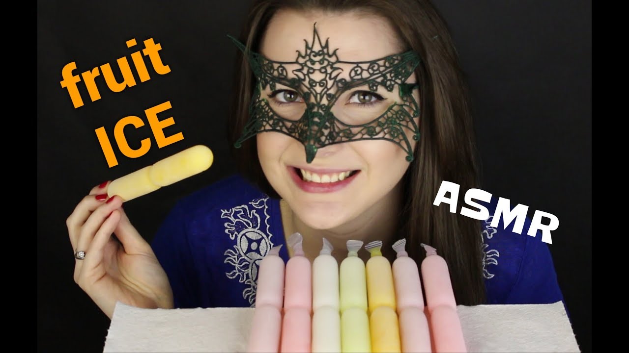 АСМР Фруктовый лёд/Mukbang FRUIT YOGO ICE *SOFT EATING SOUNDS*
