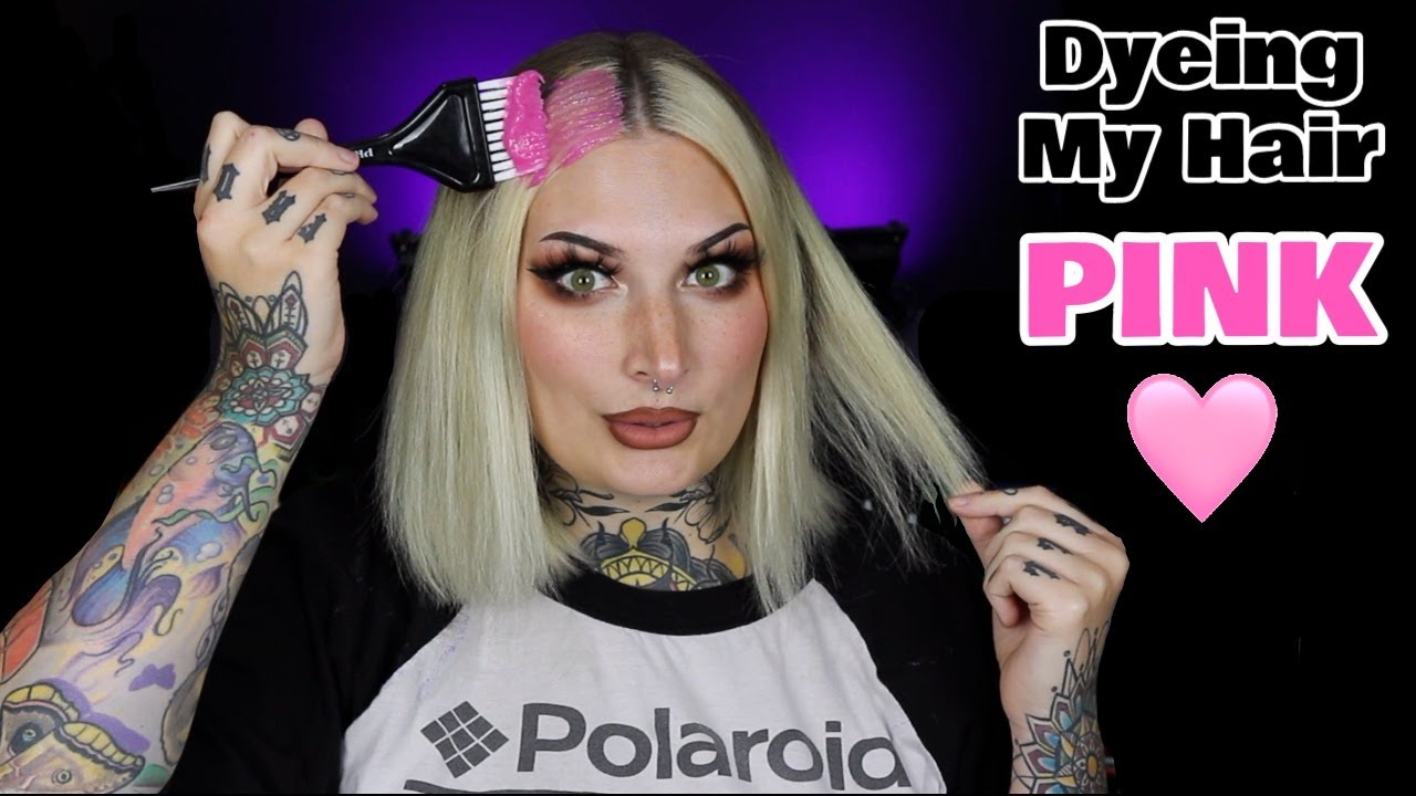 Dyeing My Hair Pink 💗 Pravana  Pretty In Pink 💗