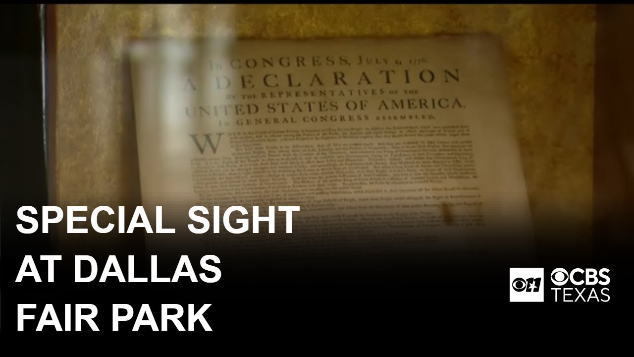 Original Declaration of Independence on display at Fair Park