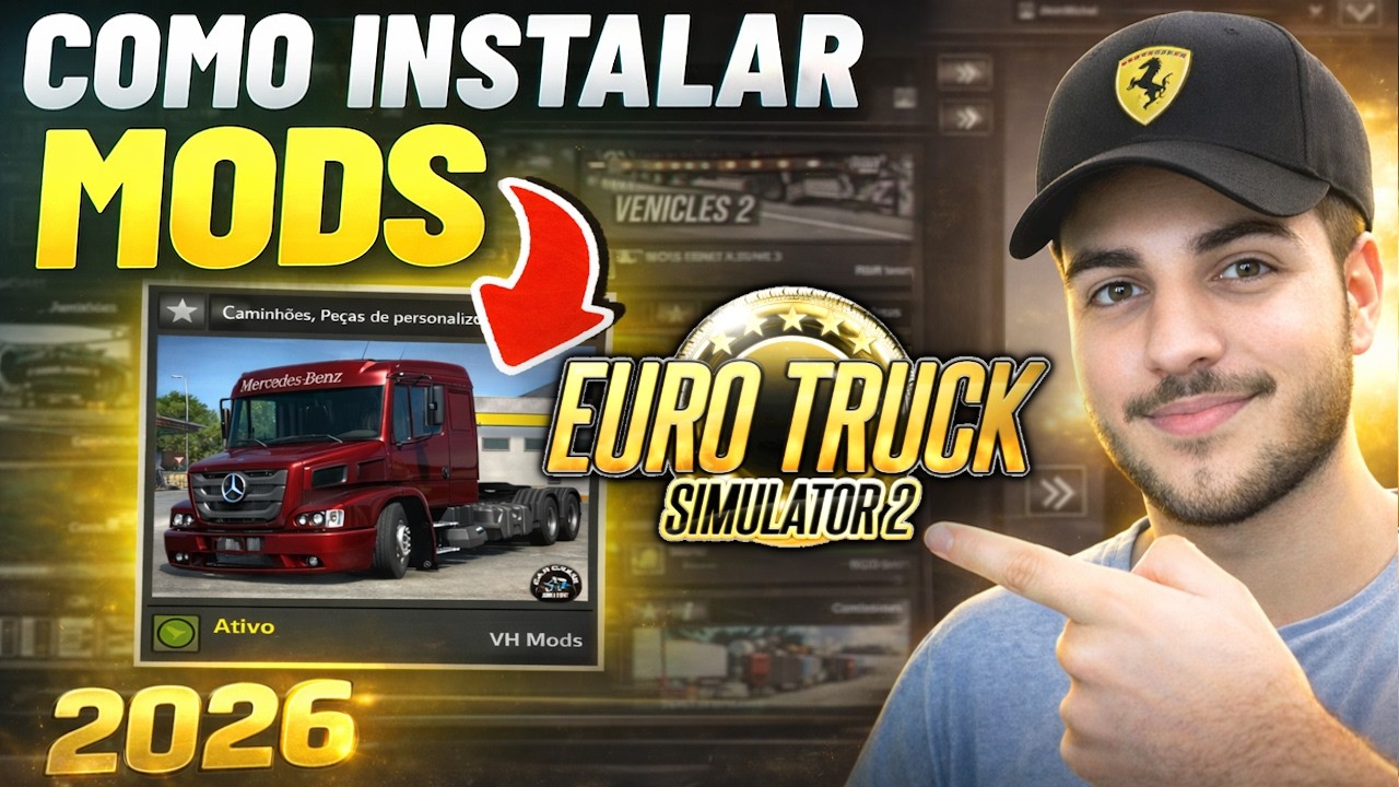 COMO INSTALAR MODS NO EURO TRUCK SIMULATOR 2 (2026) - EM DETALHES!