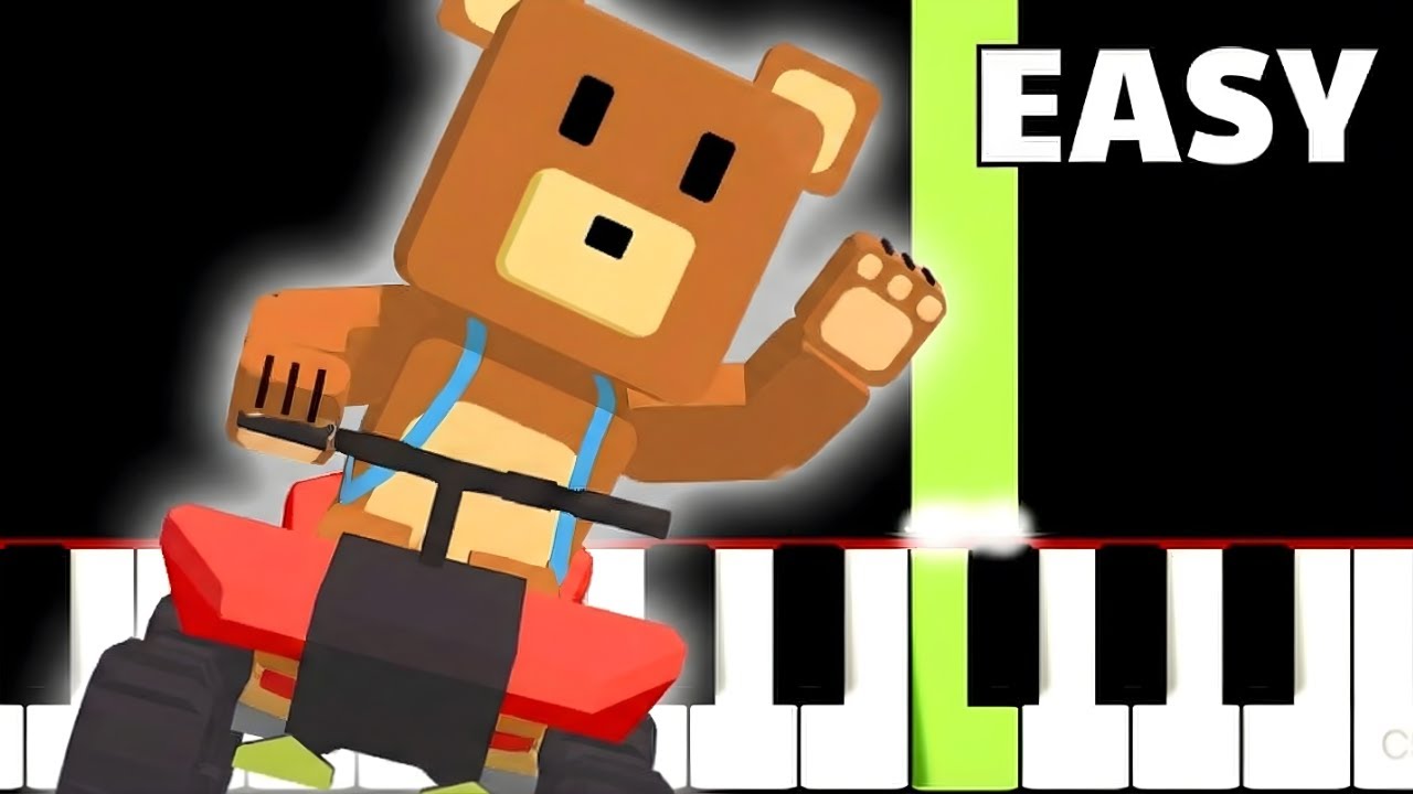 Super Bear Adventure - Arcade World - EASY Piano