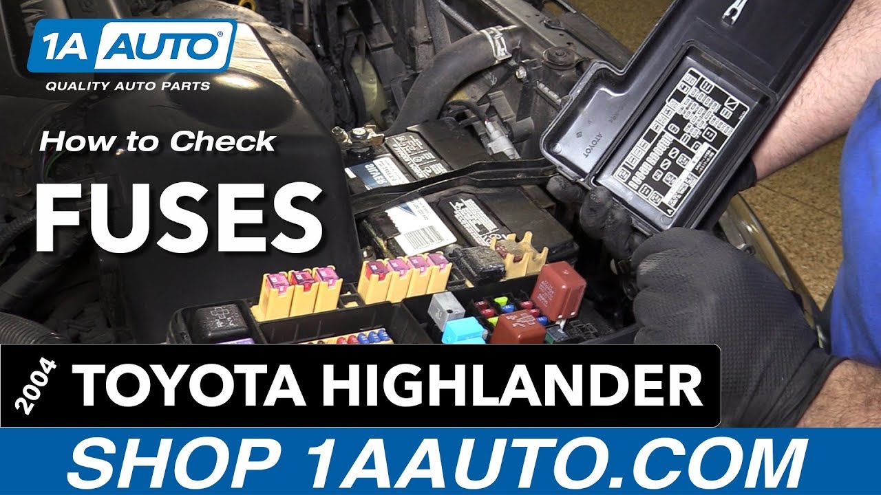 Как заменить предохранители Toyota Highlander 00-07