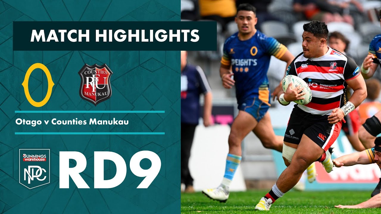 RD 9 HIGHLIGHTS: Otago v Counties Manukau (Bunnings NPC 2023)