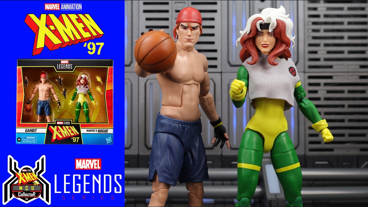 Обзор набора Marvel Legends X-Men 97 GAMBIT & ROGUE Season 1 Basketball Exclusive 2-Pack MCU Figures