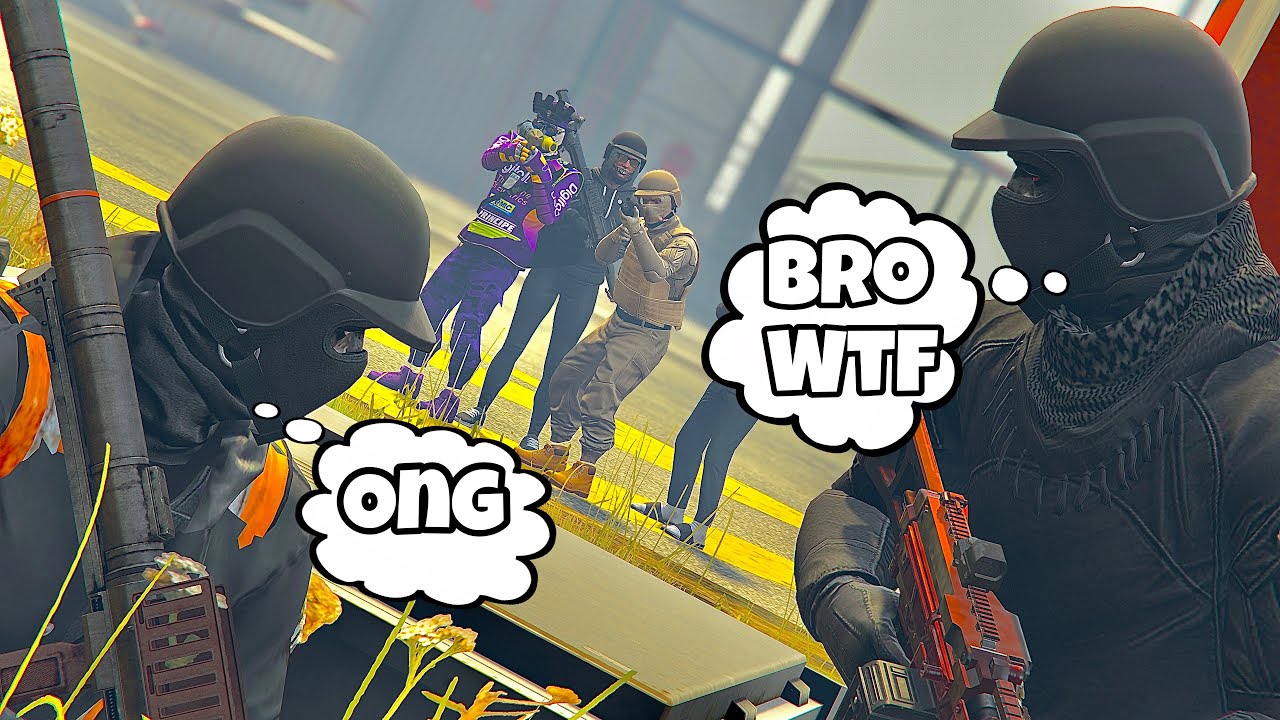 We Got JUMPED At The AIRPORT (6v2) GTA 5 Online