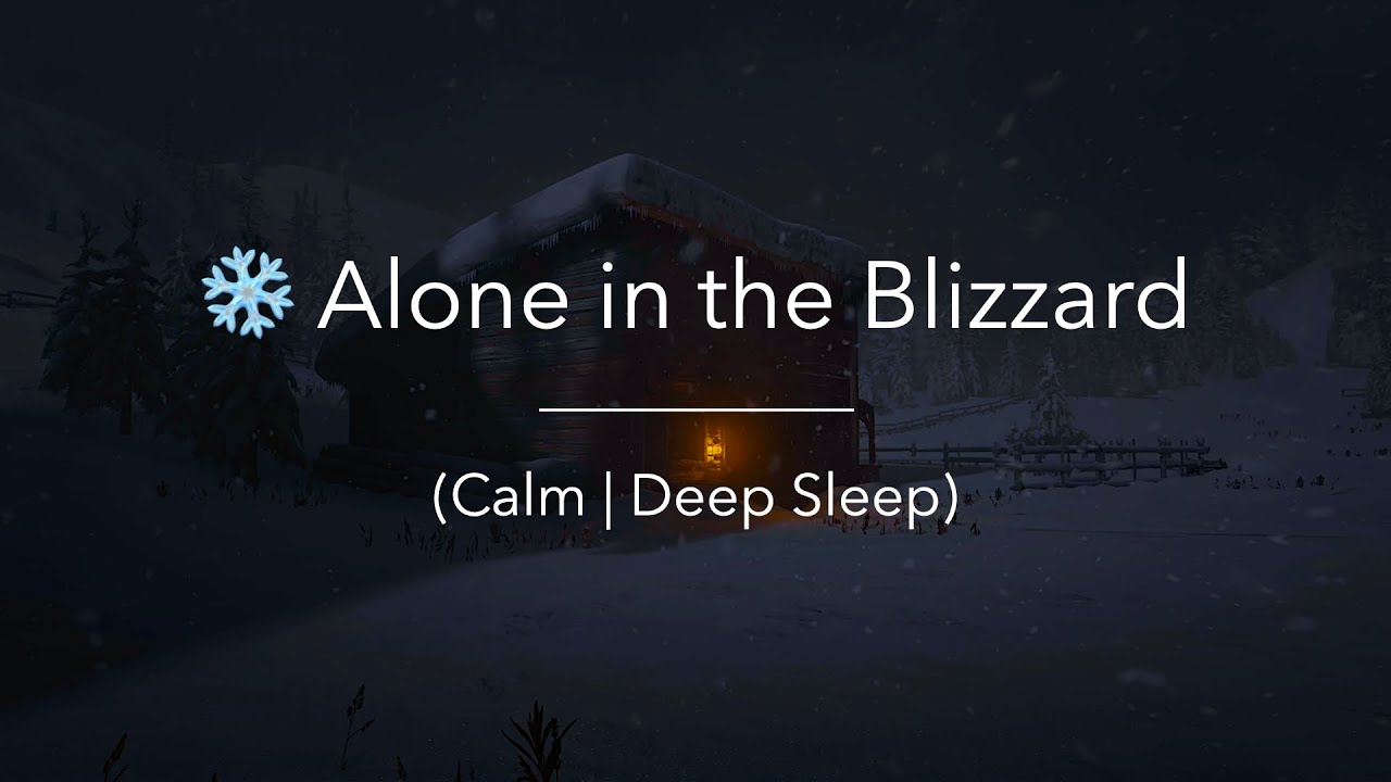❄️ Heavy Winter Storm Outside the Cabin | Feel the Blizzard & Fall Asleep (4K)
