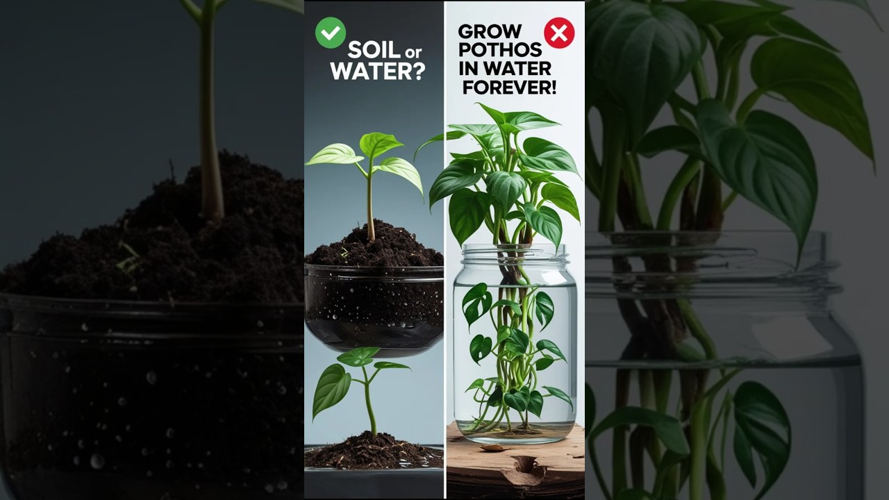 Grow Pothos in Water Forever|No Soil Needed #houseplants
