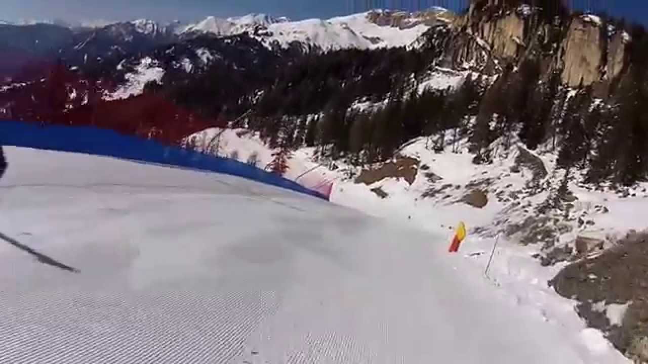 Discesa dalla pista Thoni - Vigo di Fassa 2014