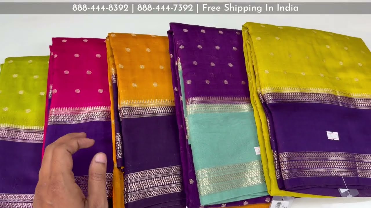 ಯುಗಾದಿ ಹಬ್ಬದ ಸೀರೆ ಕಲೆಕ್ಷನ್ | Latest Soft Silk Sarees for Ugadi | Checks & Stripes Design