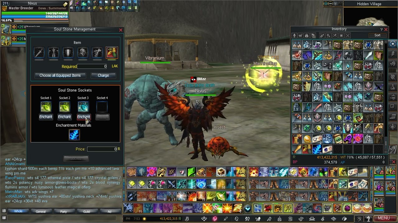 Rappelz - Soul Stone Essence (Official Reviac Server)