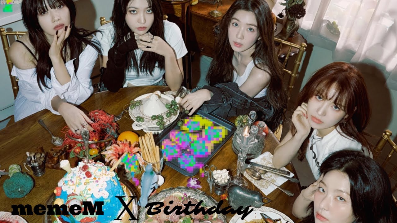 Red Velvet's Birthday but with memeM Instrumental