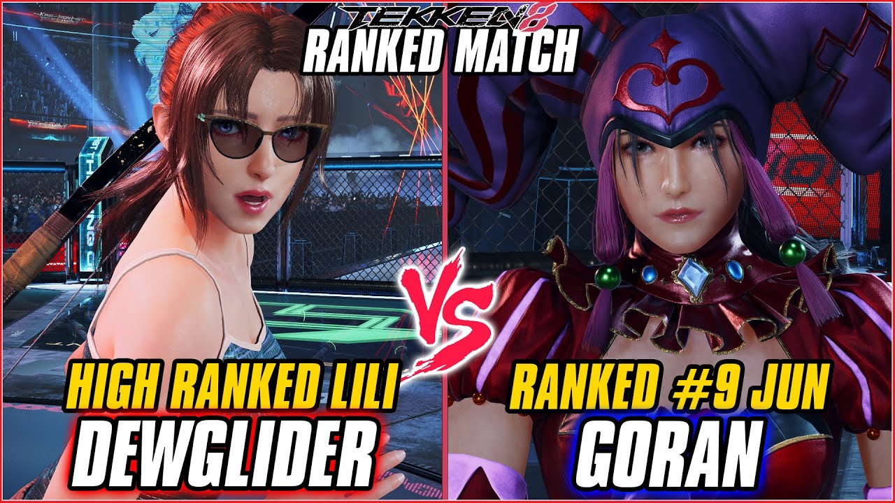 TEKKEN 8 ▰ DEWGLIDER (Lili) vs GORAN (#9 Ranked Jun) ▰ T8 HIGH LEVEL GAMEPLAY