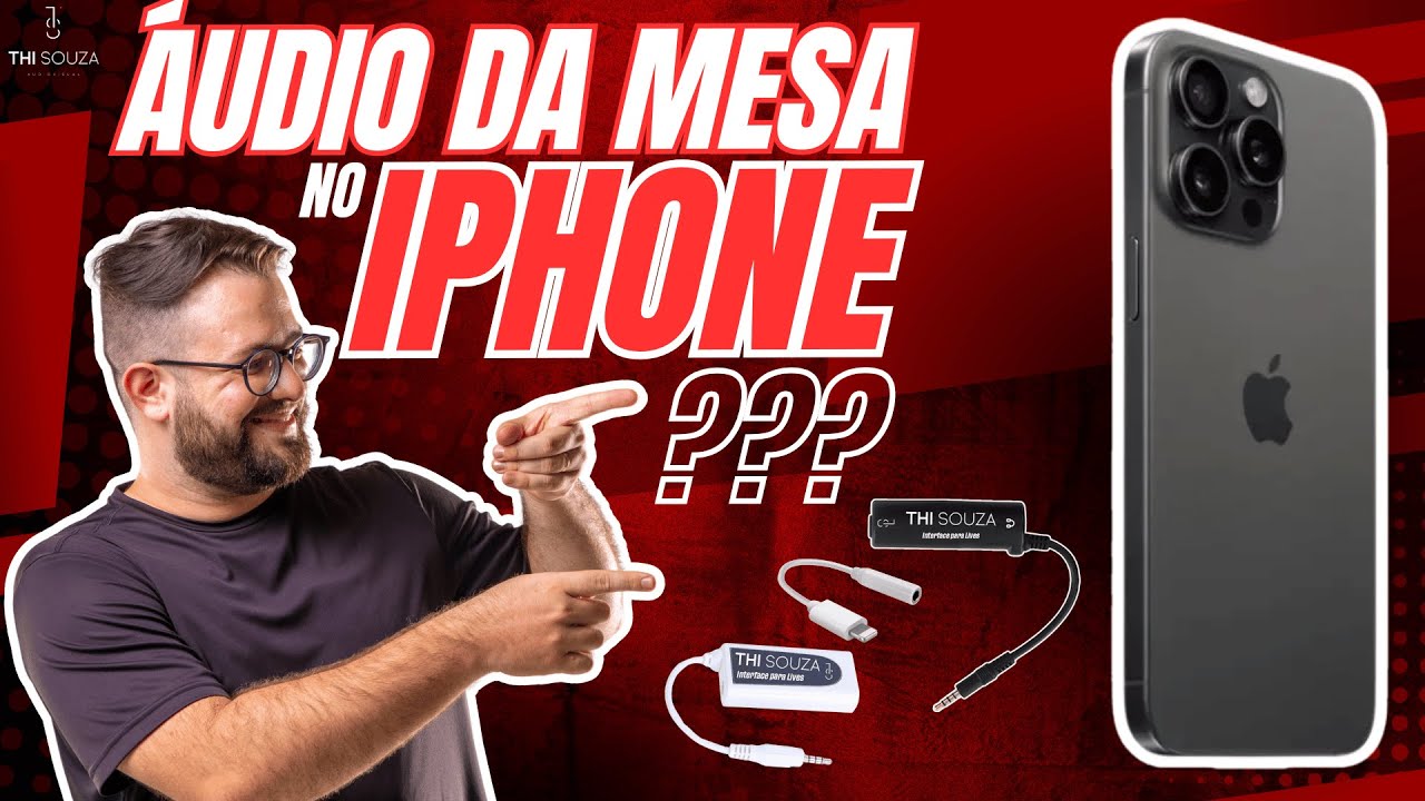 Live com Áudio da Mesa de Som no Iphone | Thi Ensino IEQ Estrela 5/5 #ThiSouzaAudiovisual