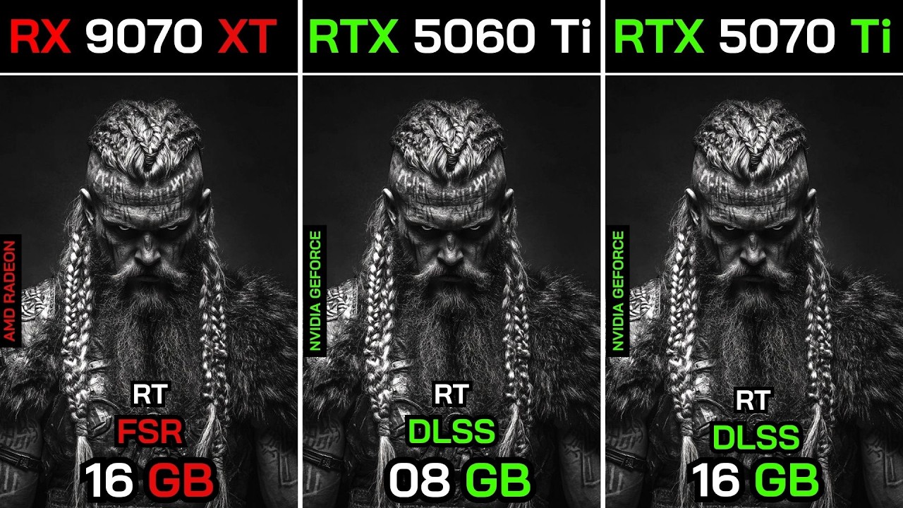 RX 9070 XT VS RTX 5080 VS RTX 5060 Ti+ Ryzen&trade; 7 9800X3D : TEST IN 20 GAMES