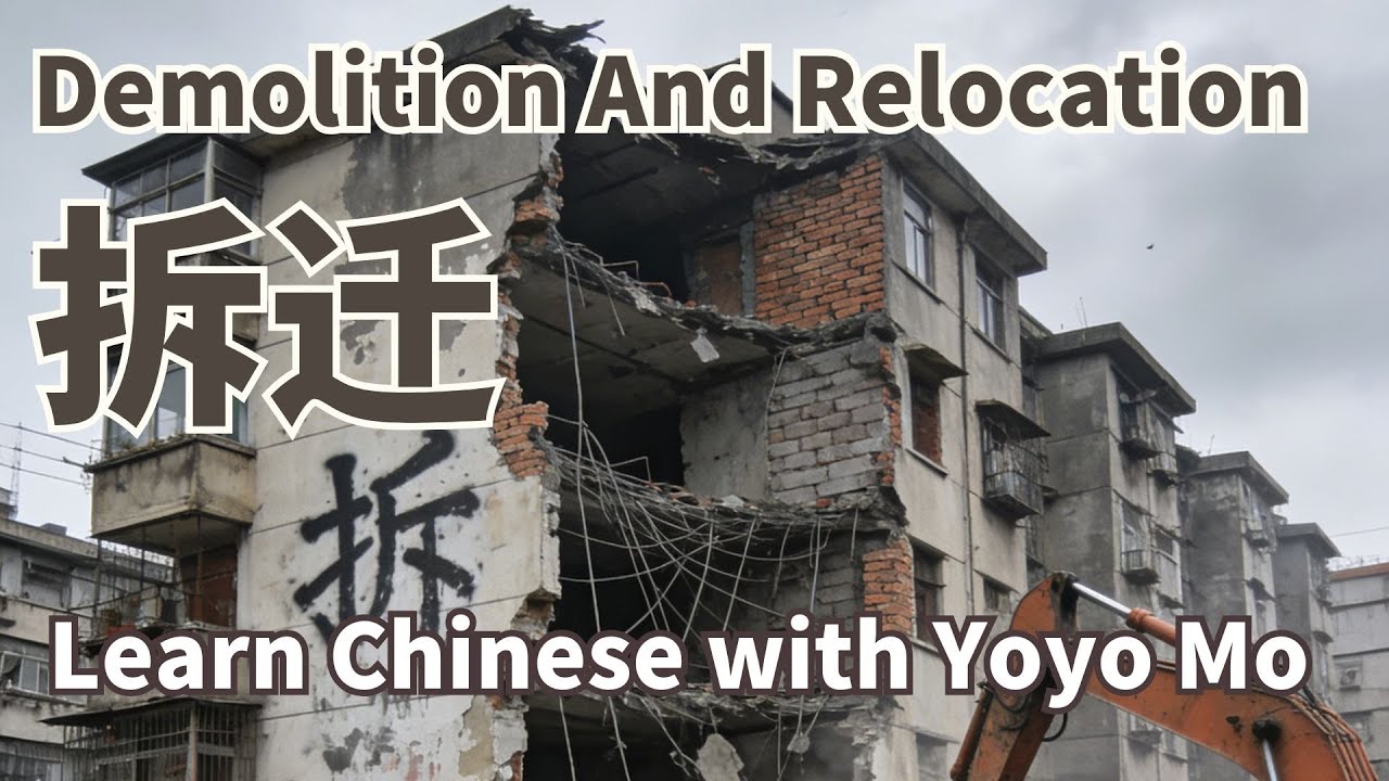 Demolition And Relocation 拆迁 | Learn Chinese with Yoyo Mo
