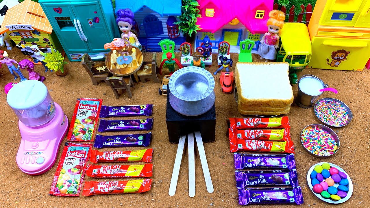 Miniature Chocolate Cake Recipe | Kitkat Chocolate Cake | Choco Cake Without Oven and ingredients