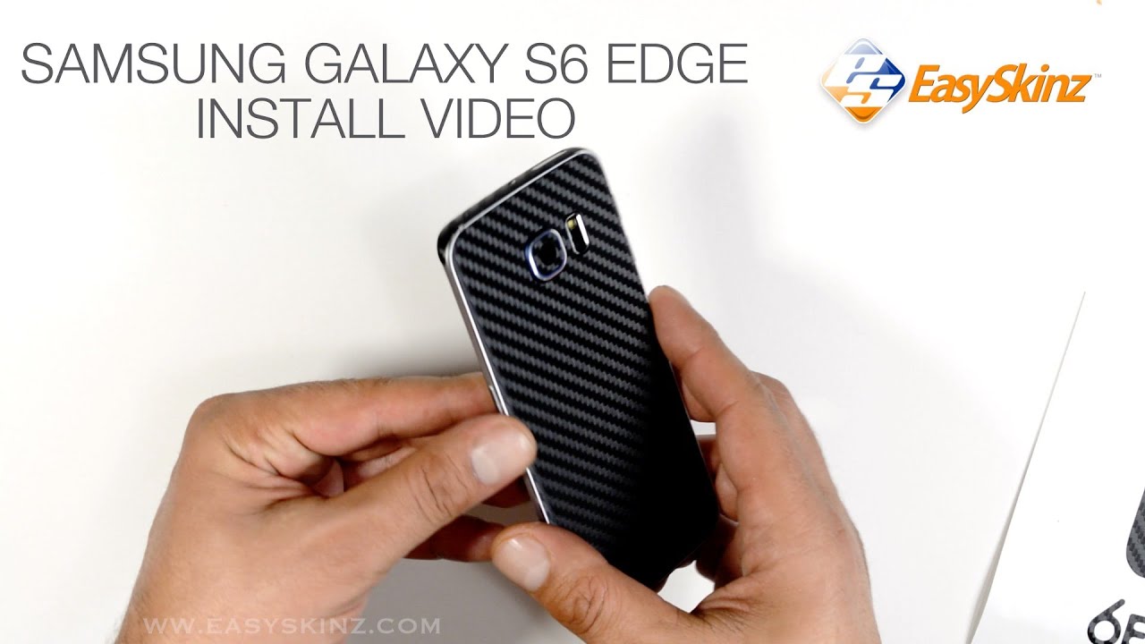 Samsung Galaxy S6 EDGE CARBON Fiber Skin Wrap - Install / Review