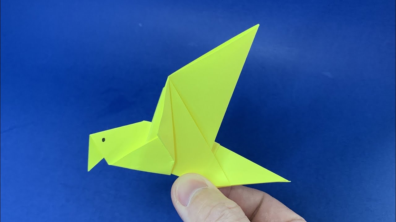 Vogel Vouwen Makkelijk | Origami Vogel | Hoe maak je een papieren klapperende vogel