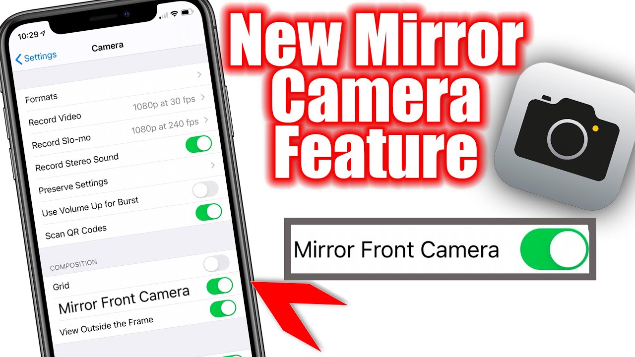 How To Mirror Front Camera iPhone - How To Flip Front Camera iPhone