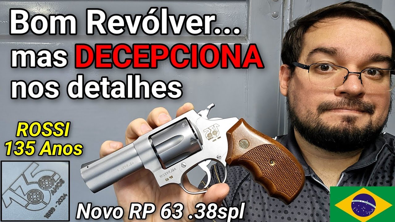DECEPÇÃO! Novo ROSSI nem parece Edição de 135 Anos. Revólver RP 63 .38spl