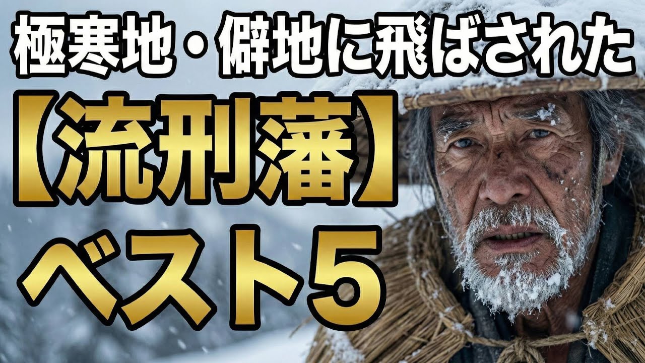 極寒地・僻地に飛ばされた【流刑藩】ベスト5