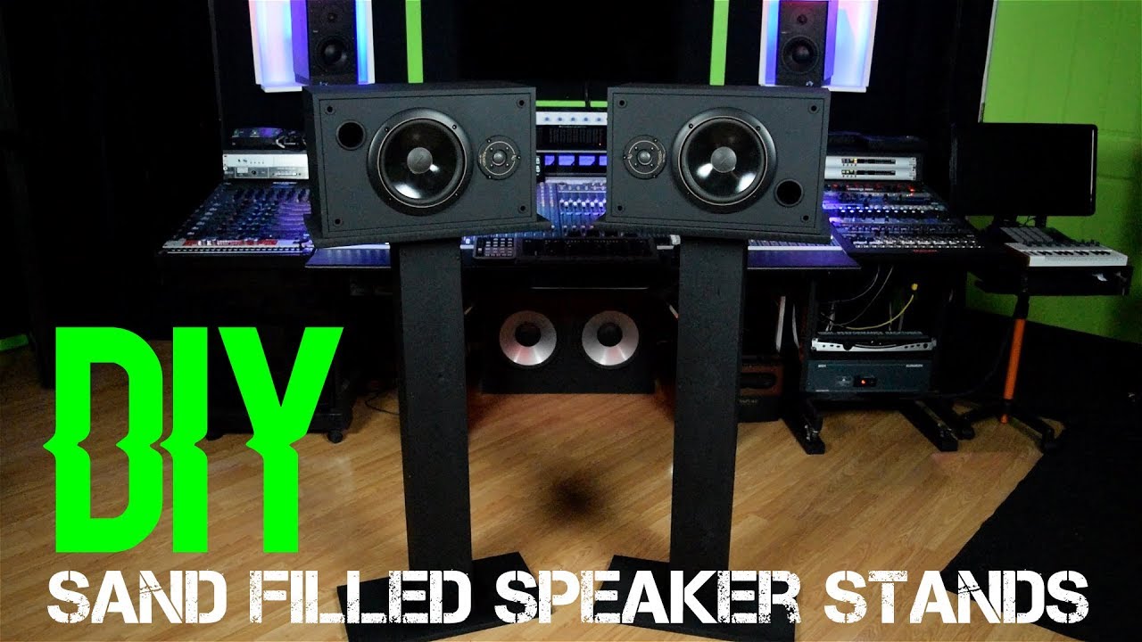 DIY Sand Filled Speaker Stands