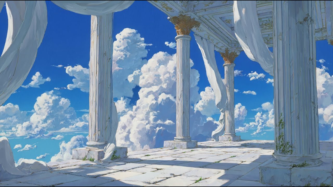 Floating in the Clouds ☁️ Airy Lofi / Wind Chimes & Sky Ambience