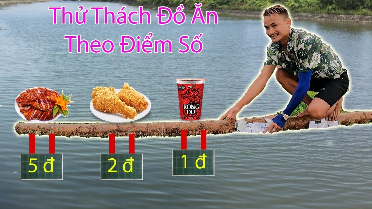 Hưng Troll | Thử Th&aacute;ch Đồ Ăn Theo Điểm Số Tự Chọn Tr&ecirc;n Cầu Khỉ Thắng Nhận 500$