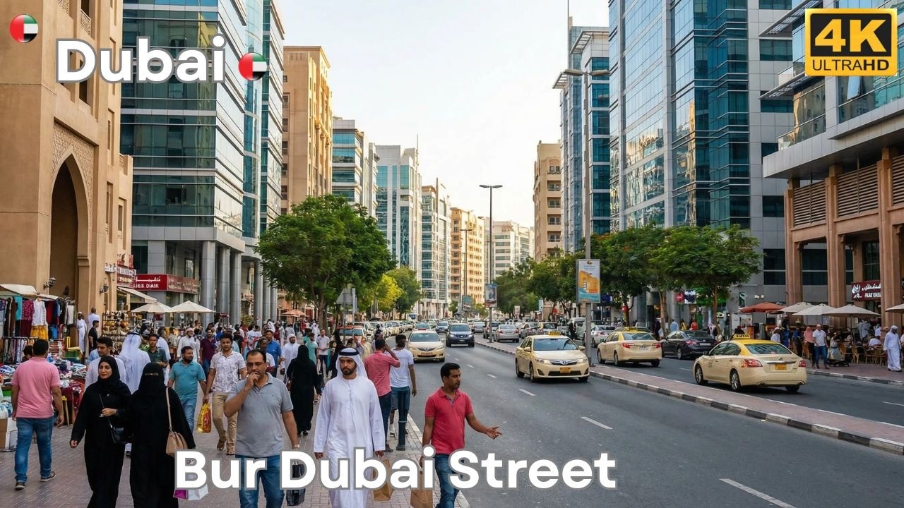 🇦🇪 Bur Dubai Meena Bazaar Streets Tour 2026  | Abra Creek Views, Markets & Old Dubai Life